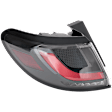 Driver and Passenger Side, Outer LED Tail Light, With bulb(s), OE Replacement