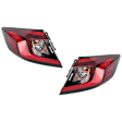 Driver and Passenger Side, Outer Tail Lights, with Bulb(s), LED, Mounts On Body, Hatchback