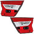 Driver and Passenger Side, Inner LED Tail Lights, with Bulbs, Mounts On Luggage Lid, CAPA Certified