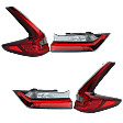 Driver and Passenger Side, Inner and Outer LED Tail Light, With bulb(s), OE Replacement