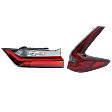 Passenger Side, Inner and Outer LED Tail Light, With bulb(s), OE Replacement