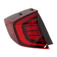 Driver and Passenger Side, Outer LED Tail Light, With bulb(s), OE Replacement, CAPA Certified