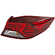 Driver and Passenger Side, Outer LED Tail Light, With bulb(s), OE Replacement, Sedan