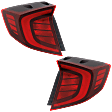 Driver and Passenger Side, Outer LED Tail Light, With bulb(s), OE Replacement