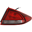Driver and Passenger Side, Outer Halogen Tail Light, With bulb(s), OE Replacement