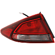 Driver and Passenger Side, Outer Halogen Tail Light, With bulb(s), OE Replacement