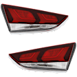 Driver and Passenger Side, Inner LED Tail Light, With bulb(s), OE Replacement