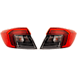 Driver and Passenger Side, Outer LED Tail Light, With bulb(s), OE Replacement, CAPA Certified