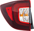 Driver and Passenger Side, Outer Tail Lights, with Bulb, Halogen/LED Combo, Mounts On Body