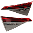 Driver and Passenger Side, Inner Tail Lights, with Bulb, LED, Sedan, Mounts On Luggage Lid, CAPA CERTIFIED