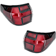 Driver and Passenger Side, Outer Tail Lights, with Bulb, LED, Mounts On Body, CAPA CERTIFIED
