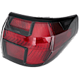 Driver and Passenger Side, Outer Tail Lights, with Bulb, LED, Mounts On Body, CAPA CERTIFIED