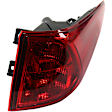 Driver and Passenger Side, Inner and Outer Halogen/LED Combo Tail Light, With bulb(s), OE Replacement