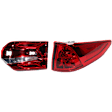Passenger Side, Inner and Outer Halogen/LED Combo Tail Light, With bulb(s), OE Replacement