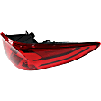 Passenger Side, Inner and Outer Halogen/LED Combo Tail Light, With bulb(s), OE Replacement