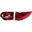 Passenger Side, Inner and Outer Halogen/LED Combo Tail Light, With bulb(s), OE Replacement, CAPA Certified