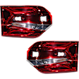 Driver and Passenger Side, Inner Tail Lights, with Bulbs, LED, Mounts on Liftgate, CAPA Certified