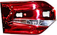 Driver and Passenger Side, Inner Tail Lights, with Bulbs, LED, Mounts on Liftgate, CAPA Certified