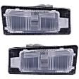Rear, Driver and Passenger Side License Plate Lights