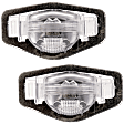 Rear, Driver and Passenger Side License Plate Lights, CAPA CERTIFIED