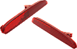 Rear, Driver and Passenger Side Bumper Reflector