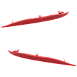 Rear, Driver and Passenger Side Bumper Reflector, Sedan