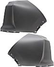 Rear, Driver and Passenger Side Bumper End, Primed Plastic
