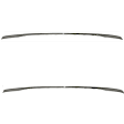 Rear, Driver and Passenger Side Bumper Trim, Chrome, Sedan, CAPA Certified