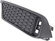 Rear, Driver and Passenger Side Bumper Trims, Black, Coupe