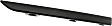 Rear, Driver and Passenger Side Bumper Trim, Textured Black