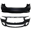 Front and Rear Primed Bumper Cover