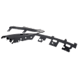 Front, Driver and Passenger Side Bumper Brackets, Cover Frame