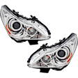 2013 Infiniti G37 - Driver and Passenger Side Halogen Headlight, With bulb(s),  For Models Without Daytime Running Light, OE Replacement, Sedan