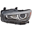 Driver and Passenger Side LED Headlight, With bulb(s), OE Replacement