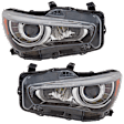 Driver and Passenger Side LED Headlight, With bulb(s), OE Replacement, CAPA Certified