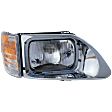 Driver and Passenger Side Halogen Headlight, With bulb(s), OE Replacement