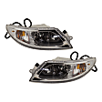 Driver and Passenger Side Halogen Headlight, With bulb(s), OE Replacement