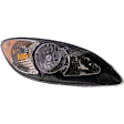 Driver and Passenger Side Halogen Headlight, With bulb(s), OE Replacement