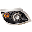 Driver and Passenger Side Halogen Headlight, With bulb(s), OE Replacement