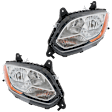 Driver and Passenger Side Halogen Headlight, With bulb(s)