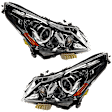 2010-2013 Infiniti G37 - Driver and Passenger Side HID/Xenon Headlight, With bulb(s), OE Replacement, CAPA Certified