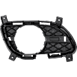 Front, Driver and Passenger Side, Inner Fog Light Trims, Textured Black