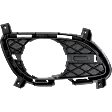 Front, Driver and Passenger Side, Inner Fog Light Trims, Textured Black