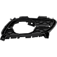 Front, Driver and Passenger Side, Inner Fog Light Trims, Textured Black