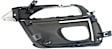 Front, Driver and Passenger Side Fog Light Trims, Black and Chrome, For Models Without Collision Warning