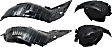 2014-2023 Infiniti Q50 - Front, Driver and Passenger Side, Front and Rear Section, Fender Liner