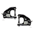 Front, Driver and Passenger Side, Upper Control Arms, With Ball Joints