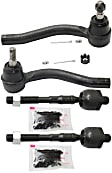 Front, Driver and Passenger Side, Inner and Outer Tie Rod Ends