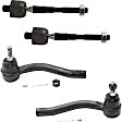Front, Driver and Passenger Side, Inner and Outer Tie Rod Ends