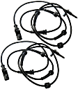 Front, Driver and Passenger Side ABS Speed Sensor Set of 2
